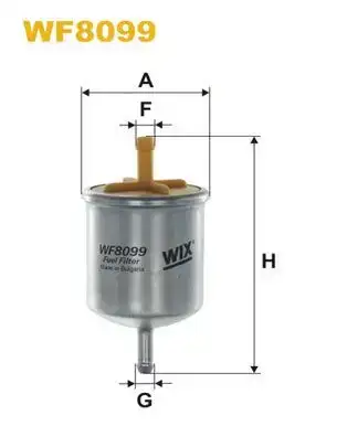 Φίλτρο καυσίμων NISSAN MICRA 2000 - 2003 ( K11 ) WIX FILTERS WF8099