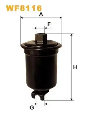 Φίλτρο καυσίμων TOYOTA STARLET 1990 - 1995 ( EP80/2 ) WIX FILTERS WF8116
