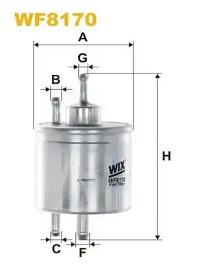 Φίλτρο καυσίμων MERCEDES A CLASS 2001 - 2004 ( W168 ) WIX FILTERS WF8170