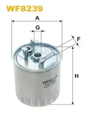 Φίλτρο καυσίμων MERCEDES A CLASS 2001 - 2004 ( W168 ) WIX FILTERS WF8239