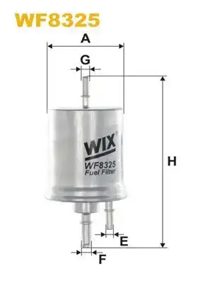 Φίλτρο καυσίμων AUDI A4 2005 - 2008 ( 8E )( 8H ) WIX FILTERS WF8325