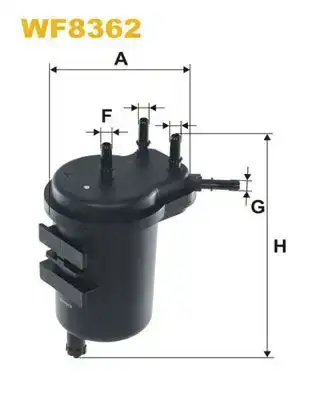 Φίλτρο καυσίμων NISSAN MICRA 2003 - 2005 ( K12 ) WIX FILTERS WF8362