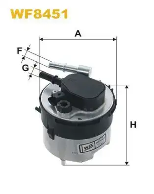 Φίλτρο καυσίμων MAZDA 2 2007 - 2010 ( DE ) WIX FILTERS WF8451