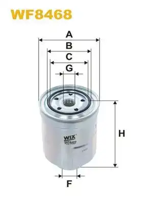 Φίλτρο καυσίμων MITSUBISHI LANCER 2008 - ( CX/CY ) WIX FILTERS WF8468
