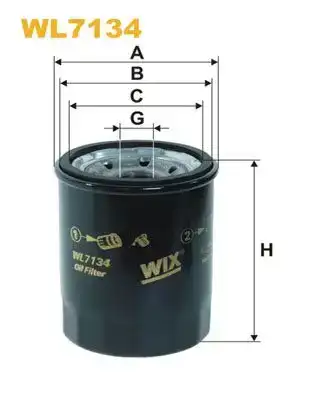 Φίλτρο λαδιού NISSAN PATHFINDER 2005 - 2010 ( R51 ) WIX FILTERS WL7134