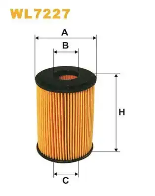 Φίλτρο λαδιού MERCEDES A CLASS 2001 - 2004 ( W168 ) WIX FILTERS WL7227