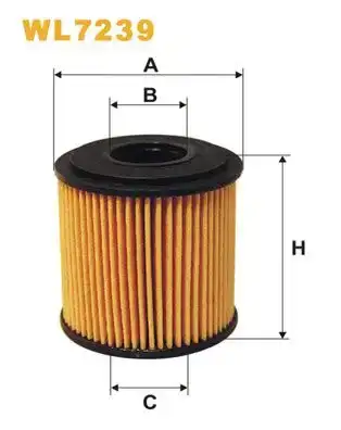 Φίλτρο λαδιού SMART FORTWO 2004 - 2007 ( 450 ) WIX FILTERS WL7239