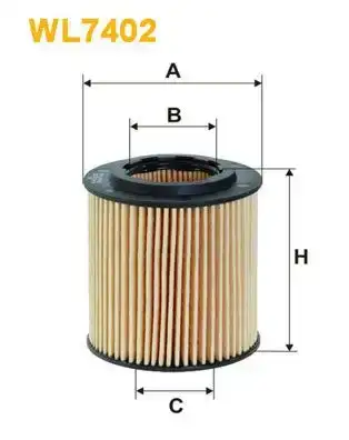 Φίλτρο λαδιού SUZUKI SX4 2011 - 2013 ( RW ) WIX FILTERS WL7402