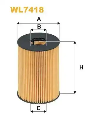 Φίλτρο λαδιού NISSAN TERRANO 1996 - 1999 ( R20 ) WIX FILTERS WL7418