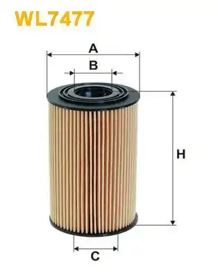 Φίλτρο λαδιού HYUNDAI ACCENT 2006 - 2011 ( MC ) WIX FILTERS WL7477