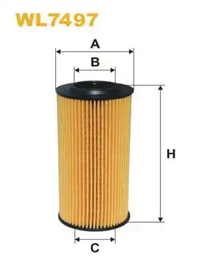 Φίλτρο λαδιού VOLVO S40 2004 - 2007 ( MS ) WIX FILTERS WL7497