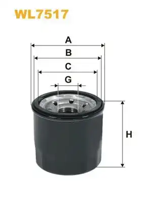 Φίλτρο λαδιού MAZDA 6 2013 - 2016 ( GJ ) WIX FILTERS WL7517