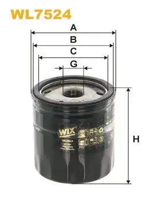Φίλτρο λαδιού FORD FOCUS C-MAX 2011 - 2015 WIX FILTERS WL7524