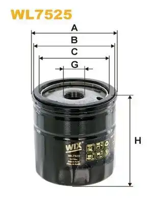 Φίλτρο λαδιού VW TRANSPORTER 2003 - 2009 ( 7H ) ( T5 ) WIX FILTERS 0