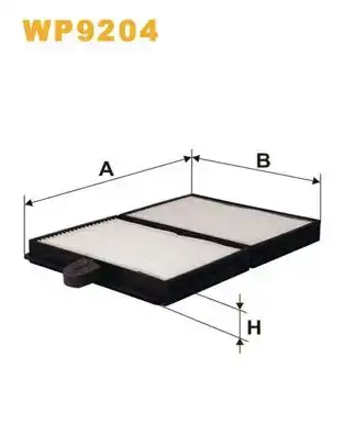 Φίλτρο αέρα εσωτερικού χώρου TOYOTA CARINA 1992 - 1995 E ( T190 ) WIX FILTERS WP9204