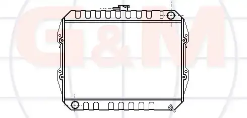 Ψυγείο Νερού TOYOTA HILUX Pick-Up 1989 - 1997 ( YN85-110 ) 2.0 4WD  ( 18R  ) (90 hp ) Βενζίνη #098906300