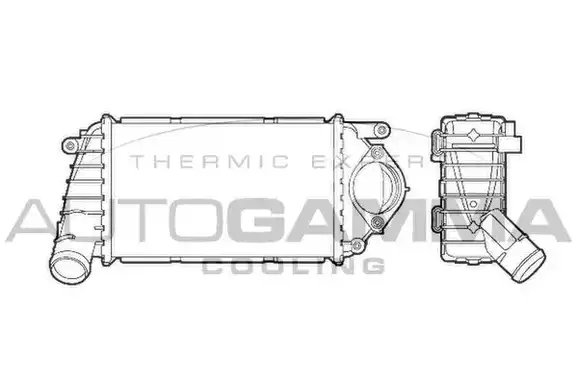 Ψυγείο Intercooler VW POLO Hatchback / 3dr 1999 - 2001 ( 6N2 ) 1.4 TDI  ( AMF  ) (75 hp ) Πετρέλαιο #017206200