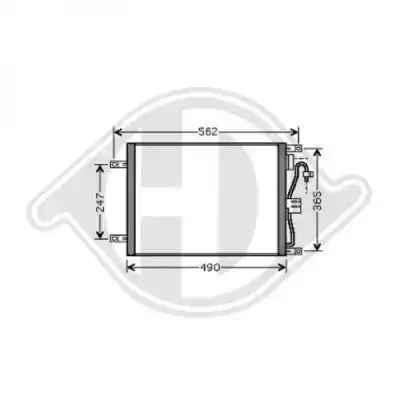 Ψυγείο A/C (Εξωτερικό) NISSAN MICRA Hatchback / 3dr 2003 - 2005 ( K12 ) 1.5 dCi  ( K9K 704  ) (65 hp ) Πετρέλαιο #024406420