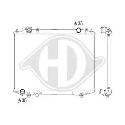 Ψυγείο Νερού FORD RANGER Pick-Up 1999 - 2003 ( TU_ ) 2.5 D  (   ) (105 hp ) Πετρέλαιο #067506305