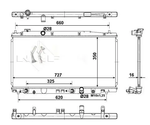 Ψυγείο Νερού HONDA JAZZ Hatchback / 5dr 2008 - 2011 ( GE ) 1.4  ( L13Z1  ) (101 hp ) Βενζίνη #034906320