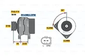 Δυναμό/Εναλλάκτης SKODA FABIA 2000 - 2004 ( 6Y ) BOSCH 0 124 325 013