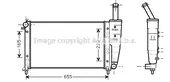 Ψυγείο Νερού FIAT PUNTO Hatchback / 3dr 1999 - 2003 ( 188 ) 1.2 16V 80 (188.233, .235, .253, .255, .333, .353, .639,...  ( 188 A5.000  ) (80 hp ) Βενζίνη #036806315
