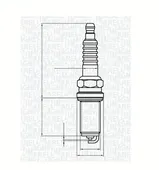 Μπουζί NISSAN MICRA 2003 - 2005 ( K12 ) MAGNETI MARELLI 062000784304