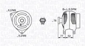 Δυναμό/Εναλλάκτης FORD FOCUS 2004 - 2008 (MK2A) MAGNETI MARELLI 063377418010