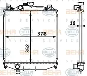 Ψυγείο Νερού SUZUKI SWIFT Hatchback / 3-5dr 1992 - 1996 ( SF ) 1.0  ( G10A  ) (56 hp ) Βενζίνη #081006320