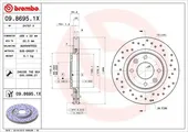 Δισκόπλακες PEUGEOT 206 2000 - 2008 ( CC ) BREMBO 09.8695.1X