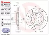 Δισκόπλακες MERCEDES C CLASS 2000 - 2003 ( W203 ) BREMBO 09.A448.21