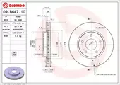Δισκόπλακες MITSUBISHI LANCER 2008 - ( CX/CY ) BREMBO 9