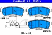 Τακάκια Σετ DAIHATSU SIRION 2006 - ( M300 ) ( M301 ) ATE 13.0460-5613.2