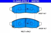 Τακάκια Σετ NISSAN PATHFINDER 2005 - 2010 ( R51 ) ATE 13.0460-5783.2