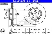Δισκόπλακες HONDA ACCORD 2008 - 2012 ATE 24