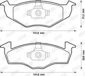 Τακάκια Σετ VW LUPO 1998 …