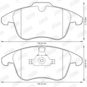 Τακάκια Σετ FORD MONDEO 2007 - 2011 ( Mk4a ) JURID 573201J