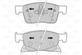 Τακάκια Σετ OPEL ASTRA 2015 - ( K ) VALEO 601501