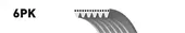 Ιμάντας poly-V PORSCHE 968 1991 - 1995 GATES 6PK720