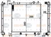 Ψυγείο Νερού PEUGEOT 207 2006 - 2009 HELLA 8MK 376 718-621