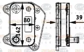 Ψυγείο Λαδιού MERCEDES C CLASS 2000 - 2003 ( W203 ) HELLA 8MO 376 726-321