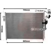 Ψυγείο A/C (Εξωτερικό) NISSAN D40 NAVARA Pick-Up  2005 - 2010 3.0 dCi 4WD  ( V9X  ) (231 hp ) Πετρέλαιο #024906410