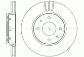 Δισκόπλακες MITSUBISHI CARISMA 1996 - 1999 ( DA ) WOKING D6585.10