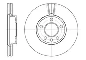 Δισκόπλακες VW TOUAREG 2003 - 2007 ( 7L ) WOKING D6708.10