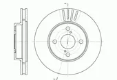 Δισκόπλακες TOYOTA COROLLA 2002 - 2004 ( E120 ) WOKING D6742.10