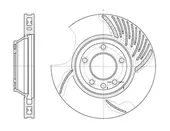Δισκόπλακες VW TOUAREG 2003 - 2007 ( 7L ) WOKING D6769.10