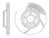 Δισκόπλακες VW TOUAREG 2003 - 2007 ( 7L ) WOKING D6769.11