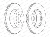 Δισκόπλακες MITSUBISHI LANCER 1992 - 1995 ( CB ) FERODO DDF1005C