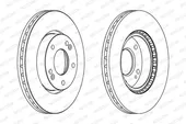 Δισκόπλακες HYUNDAI i30 2007 - 2012 FERODO DDF1619C