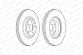 Δισκόπλακες AUDI A4 2015 - ( 8W, B9 ) FERODO DDF2597C-1